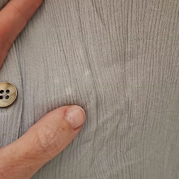 Free People Cut It Out Midi Dress Sky Blue Embroidered Medium Short Sleeve - Picture 12 of 12